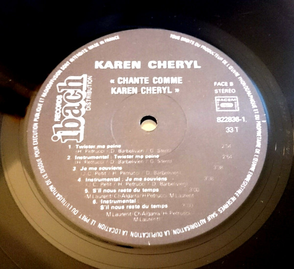 lataa albumi Karen Cheryl - Chante Comme Karen Cheryl Avec Son Orchestre