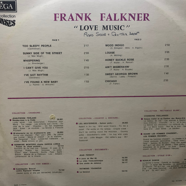 last ned album Frank Falkner - Love Music
