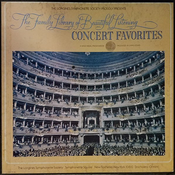 The Longines Symphonette Society Concert Favorites 1973 Vinyl