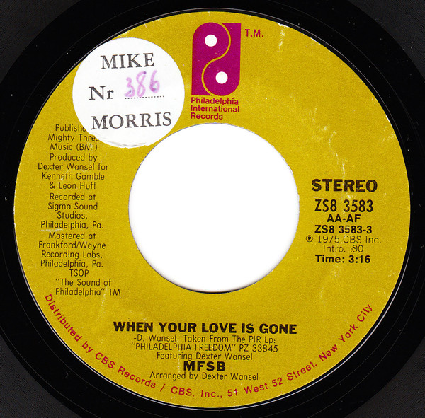 descargar álbum MFSB - When Your Love Is Gone