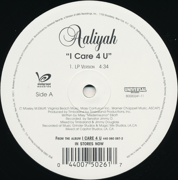 Aaliyah – I Care 4 U / Don't Worry (2003, Vinyl) - Discogs