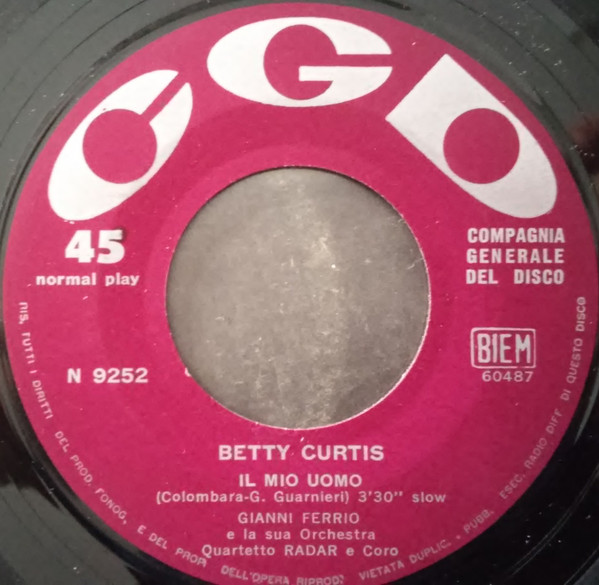 ladda ner album Betty Curtis - Il Mio Uomo