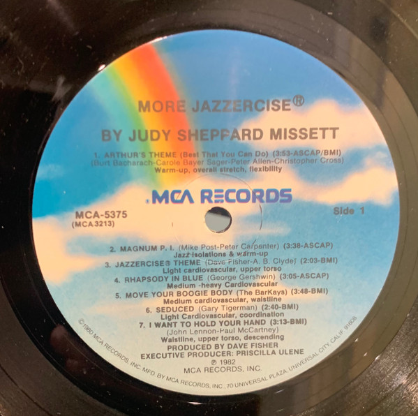 Judi Sheppard Missett – More Jazzercise (1982, Vinyl) - Discogs
