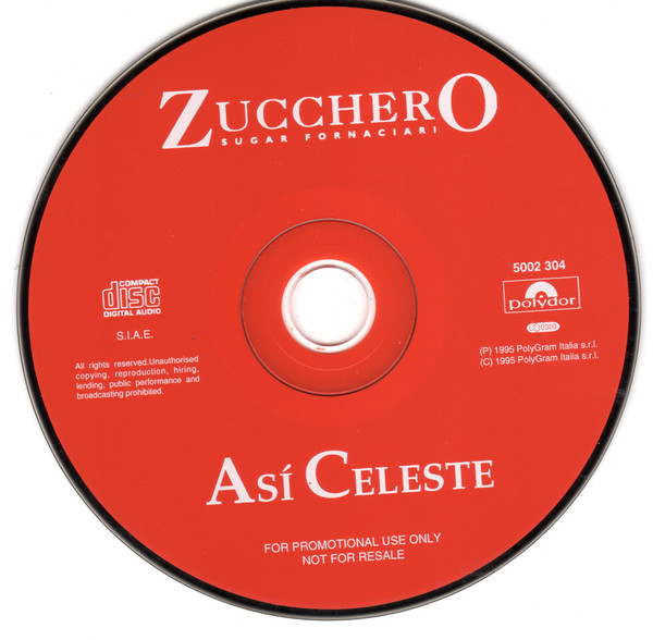 télécharger l'album Zucchero - Asì Celeste