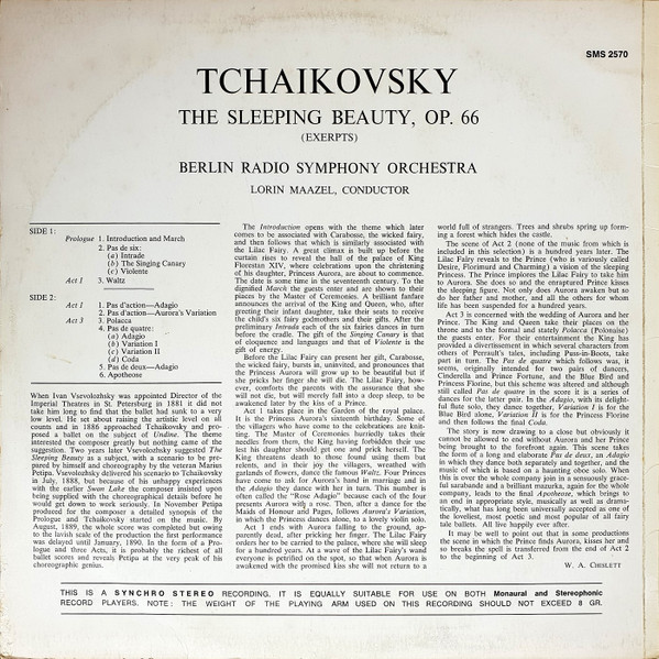 ladda ner album Tchaikovsky, RadioSymphonieOrchester Berlin, Lorin Maazel - The Sleeping Beauty
