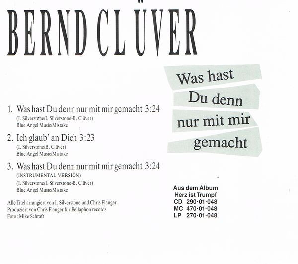 lataa albumi Bernd Clüver - Was Hast Du Denn Nur Mit Mir Gemacht