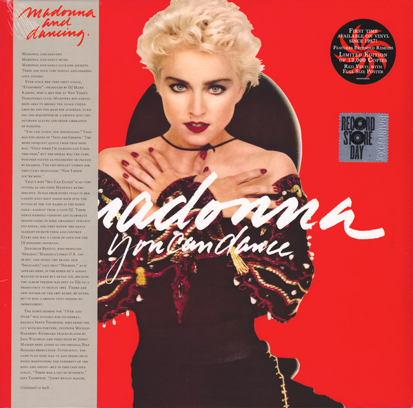 You Can Dance Remix Album LP Madonna Vinyl Record 