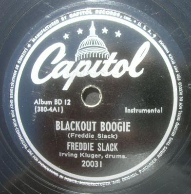 last ned album Freddie Slack's Eight Beats By Four - Blackout Boogie