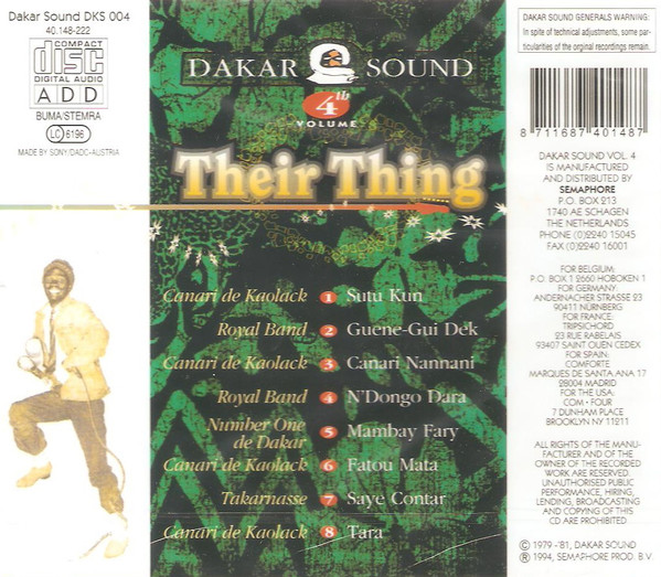 descargar álbum Various - Dakar Sound 4th Volume Their Thing