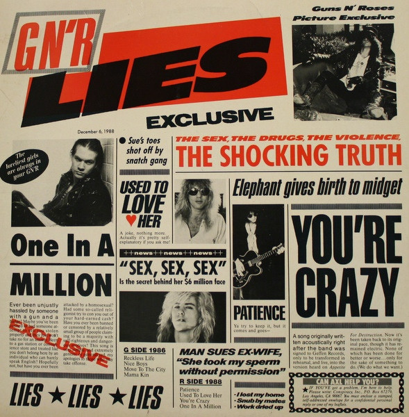 Guns N' Roses – G N' R Lies (1988, CD) - Discogs