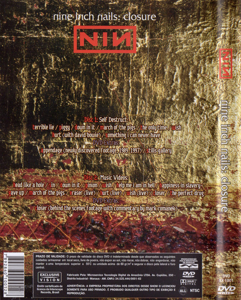 Nine Inch Nails – Closure (NTSC, DVD) - Discogs