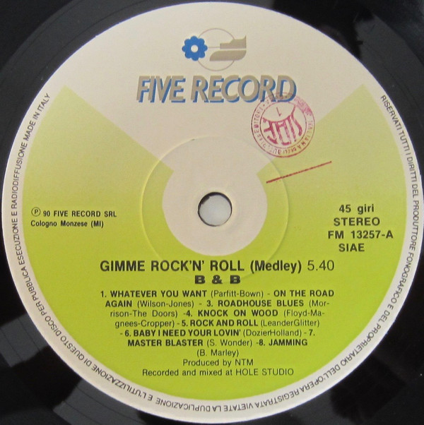 ladda ner album B & B - Gimme Rock N Roll Medley