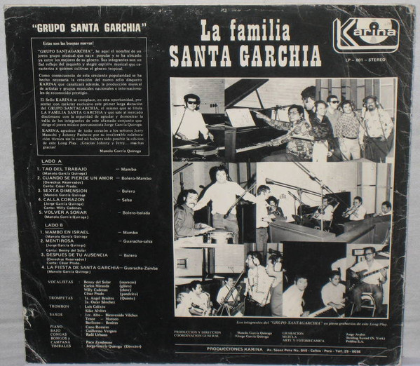 descargar álbum La Familia Santa Garchia - Grupo Santagarchia