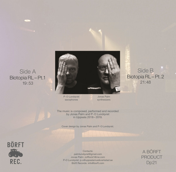 Jonas Palm & P-O Lundqvist - Remote Bio-Exit Jazz | Börft Records (Dp21) - 2