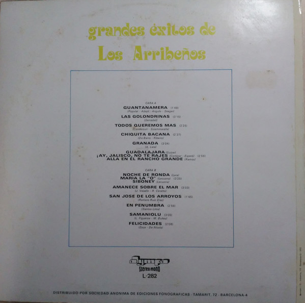 lataa albumi Los Arribeños - Grandes Exitos De Los Arribeños