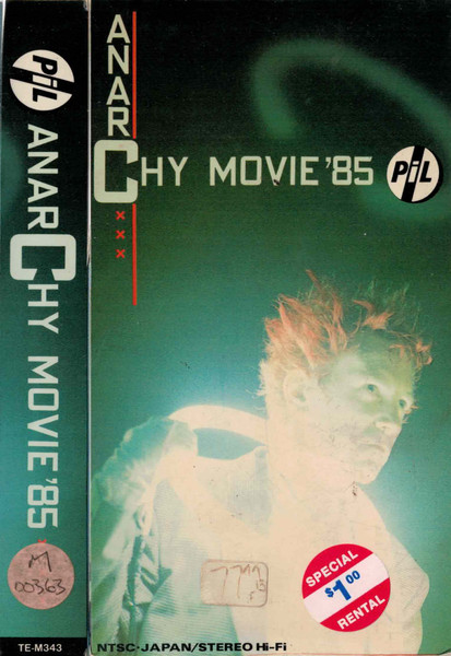 VHS P.I.L アナーキームービー'85 中野サンプラザ ジョンライドン