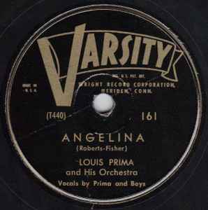 Louis Prima And His Orchestra - Angelina / Baciagaloop album cover