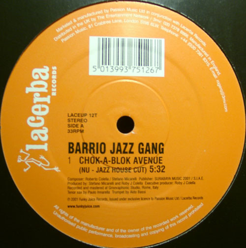 Barrio Jazz Gang Chok-A-Blok Vinyl) - Discogs
