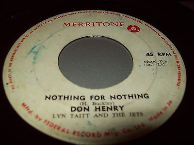 Album herunterladen Don Henry , Lyn Taitt And The Jets - As Long As I Live Nothing For Nothing