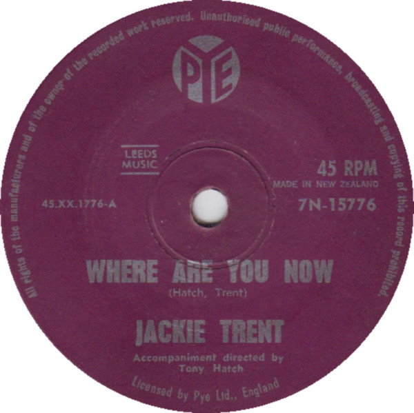 Where Are You Now (Jackie Trent song) - Wikipedia