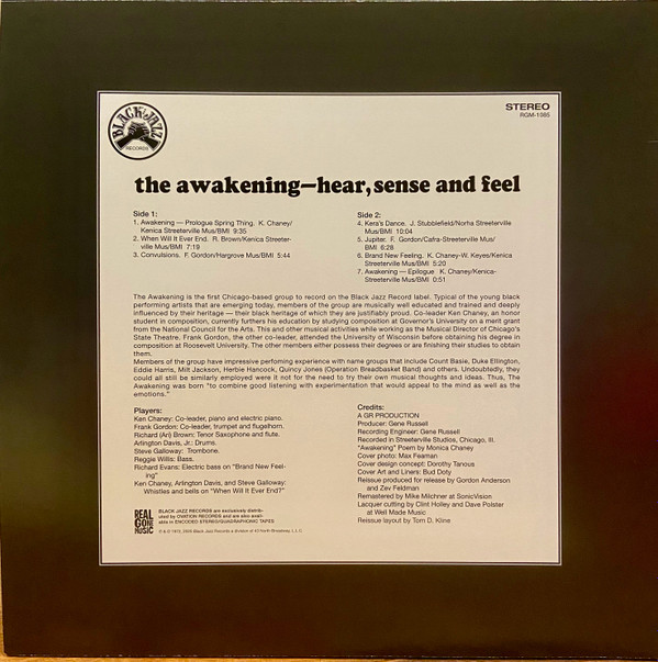 The Awakening - Hear, Sense And Feel | Black Jazz Records (RGM-1085) - 2