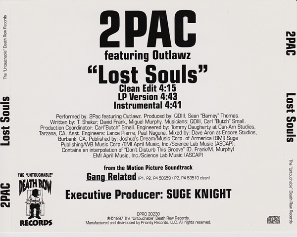 Album herunterladen 2Pac Featuring Outlawz - Lost Souls