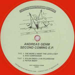 Andreas Gehm - Second Coming E.P. album cover