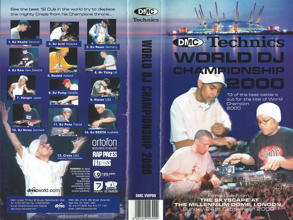 DMC Technics World DJ Championship 2000 (2000, VHS) - Discogs