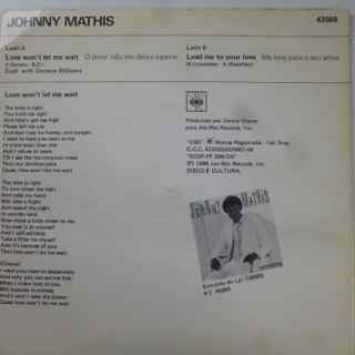 lataa albumi Johnny Mathis, Deniece Williams - Love Wont Let Me Wait Lead Me To Your Love