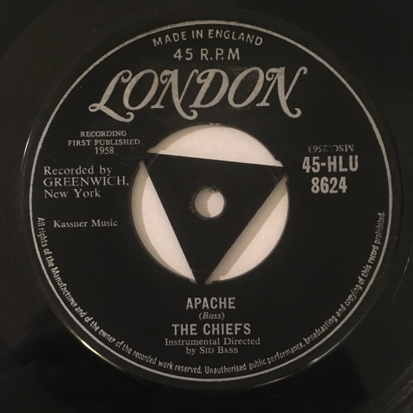 The Chiefs – Apache! / Dee's Dream (1958, Vinyl) - Discogs