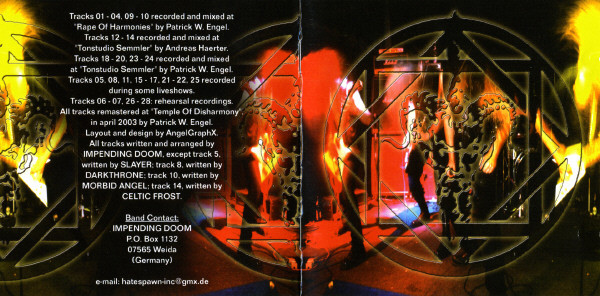 descargar álbum Impending Doom - Beyond The Altar Of Obscurity A Decade Of Blasphemy