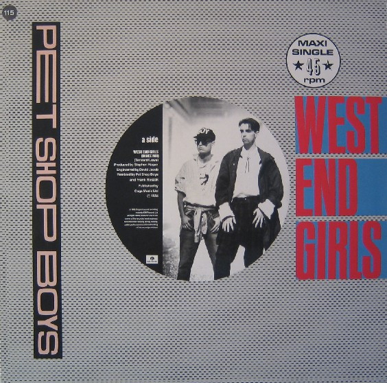 Pet Shop Boys – West End Girls (1986, Dance Mix Label, Specialty