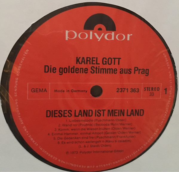 descargar álbum Karel Gott - Dieses Land Ist Mein Land