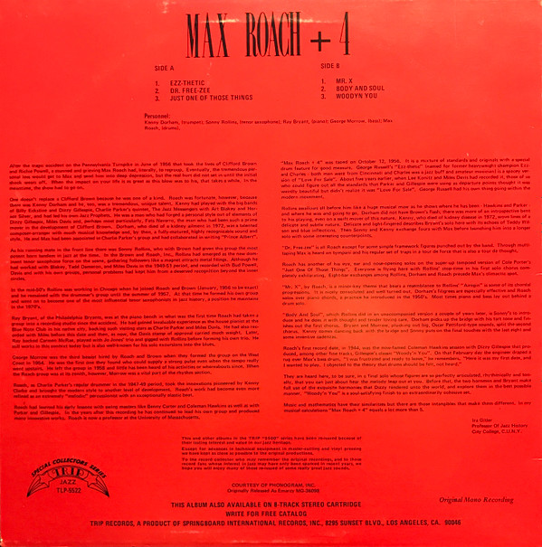 télécharger l'album Max Roach - 4 1957