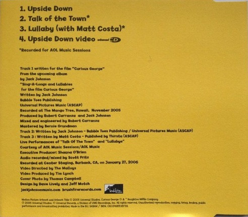 lataa albumi Jack Johnson - Upside Down