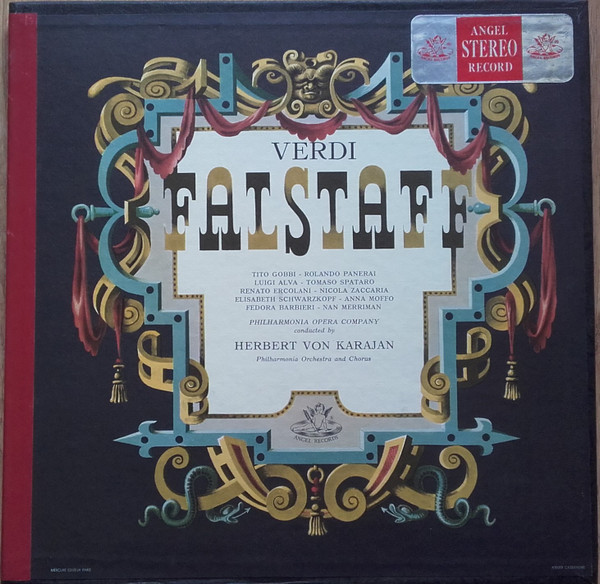 Herbert Von Karajan Philharmonia Opera Company Verdi Falstaff