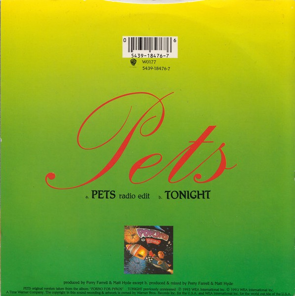 Porno For Pyros - Pets | Releases | Discogs