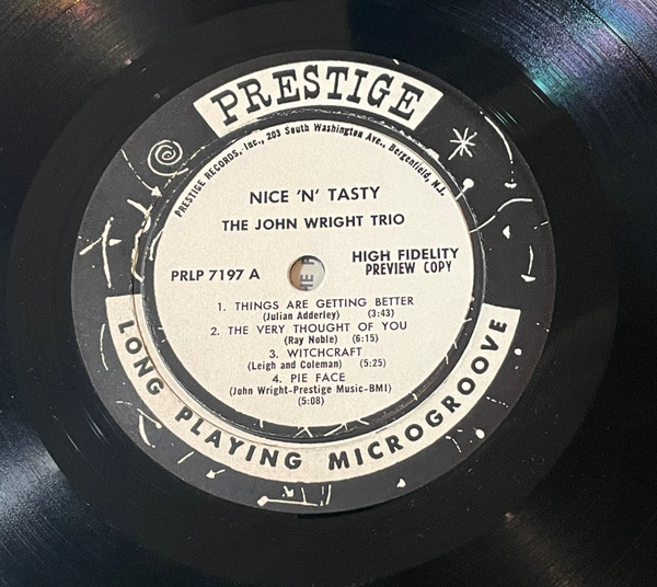 The John Wright Trio – Nice 'N' Tasty (1960, Vinyl) - Discogs