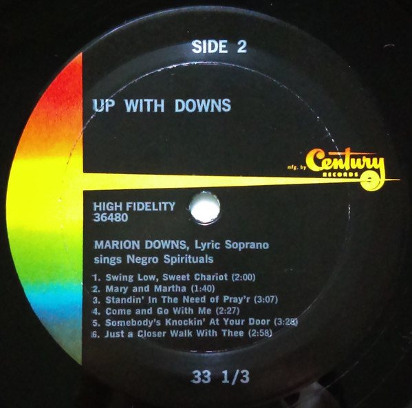télécharger l'album Marion Downs - Up With Downs