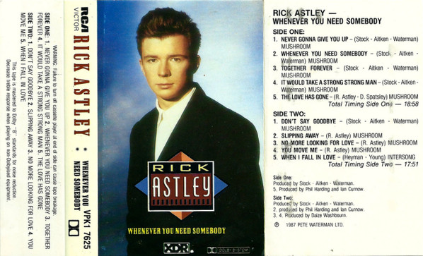 Rick Astley - Whenever You Need Somebody (Official Music Video) 