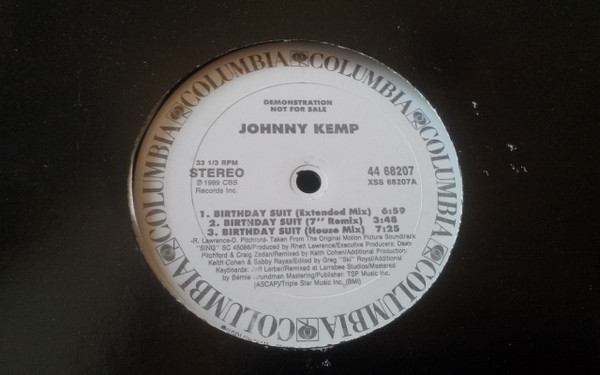 Johnny Kemp – Birthday Suit (1989, CD) - Discogs