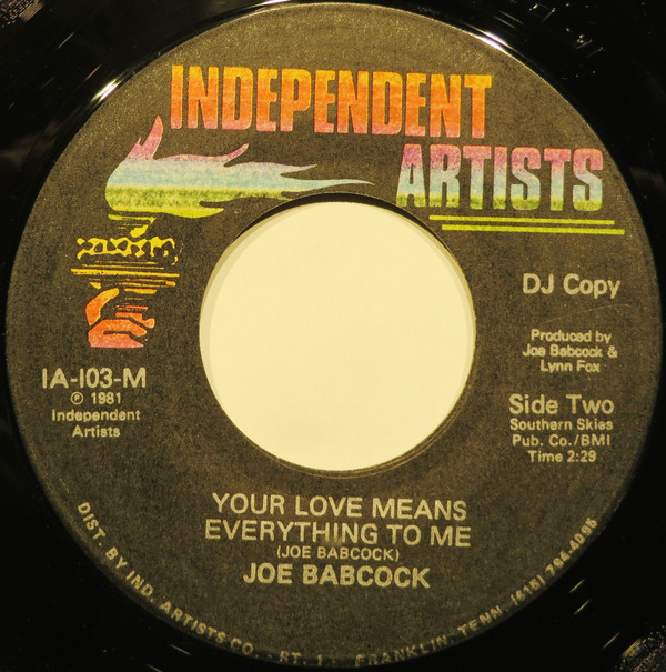 baixar álbum Joe Babcock - Your Love Means Everything To Me