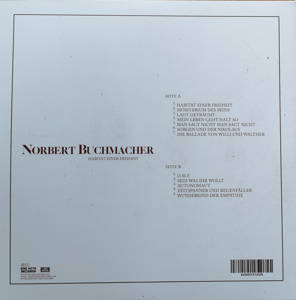télécharger l'album Norbert Buchmacher - Habitat Einer Freiheit