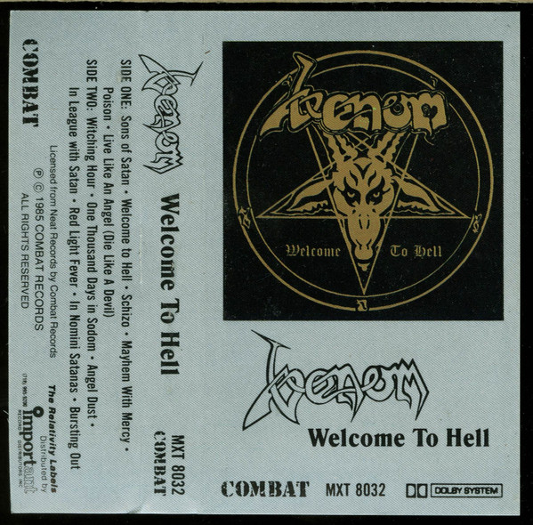 Venom – Welcome To Hell (1985, Clear Tape, Cassette) - Discogs