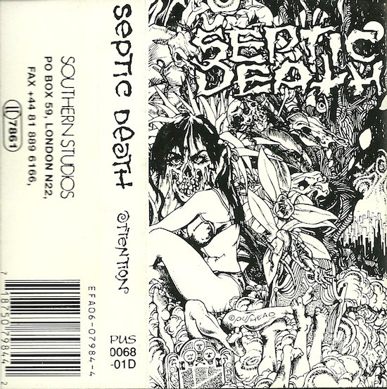 Septic Death – Attention (1990, Cassette) - Discogs