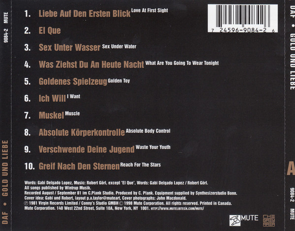 last ned album Deutsch Amerikanische Freundschaft - Gold Und Liebe