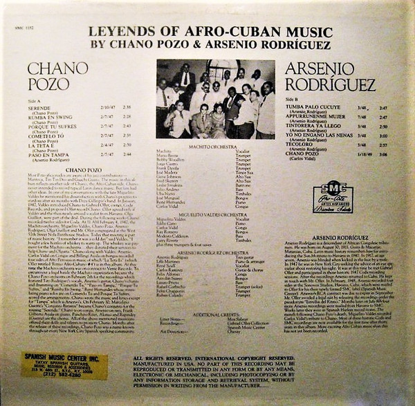 ladda ner album Chano Pozo & Arsenio Rodríguez - Legends Of Afro Cuban Music