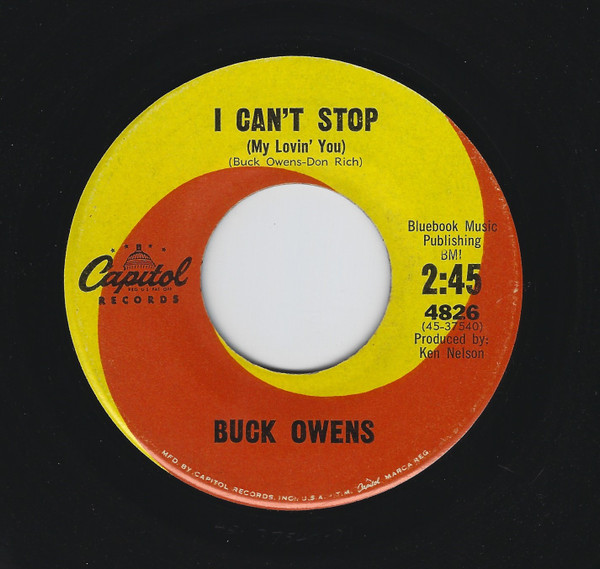 Buck Owens – I Can't Stop (My Lovin' You) (1962, Vinyl) - Discogs