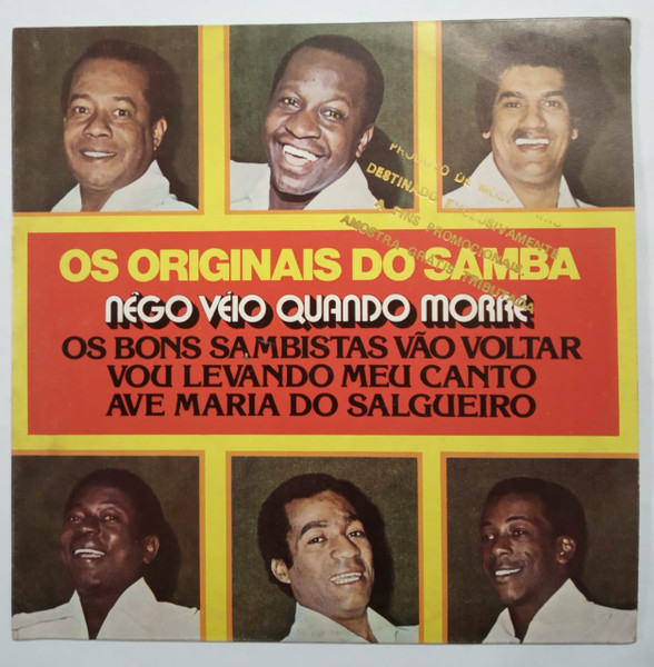 Compacto - Os Originais Do Samba ‎– Os Originais Do Samba