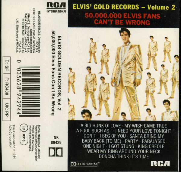 Elvis Presley – 50,000,000 Elvis Fans Can't Be Wrong (Elvis' Gold